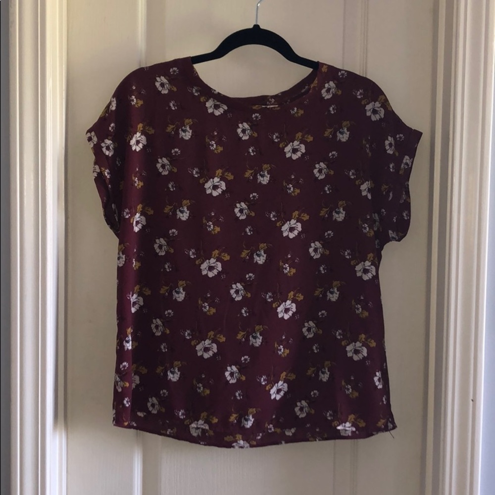 Floral Maroon Blouse